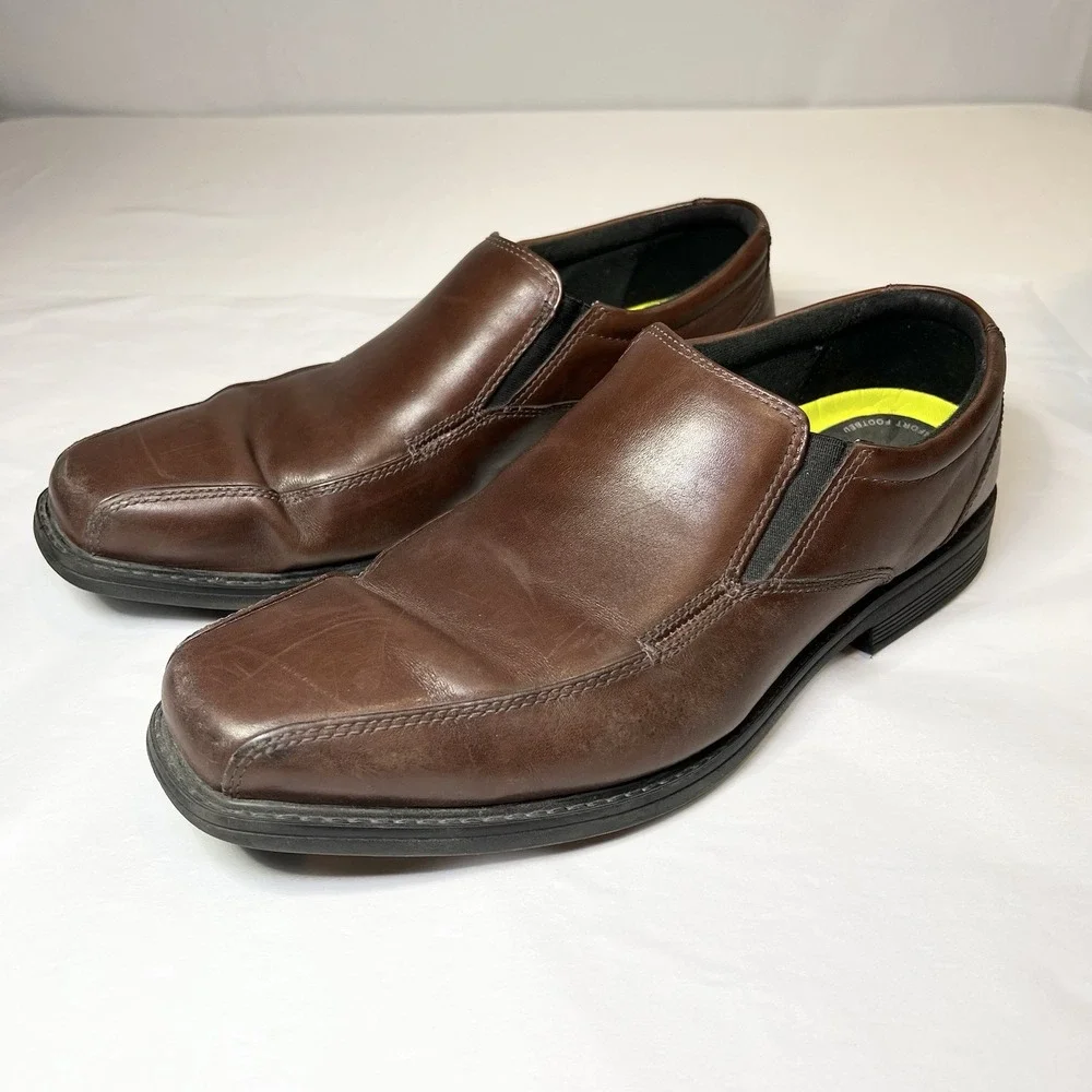 Bostonian Men's Bolton Free Oxford Flexlite Comfort Slip On Brown‎ 10.5 Hommes